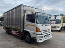 HINO FC4J ปี 46 เครื่อง 140 แรง ตู้บรรทุก 10 บาน ยาว 5.5 เมตร